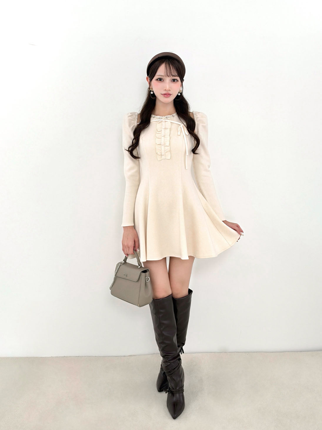 model：164cm　(size：F　color：Pink)
