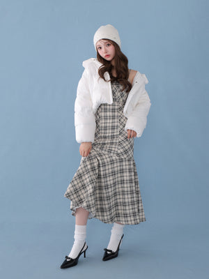 【SALE】Bijou cropped down jacket(eme10815)