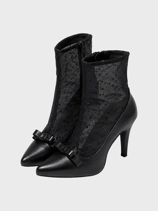 【SALE】【70％OFF】Dot tulle short boots (eme10281)