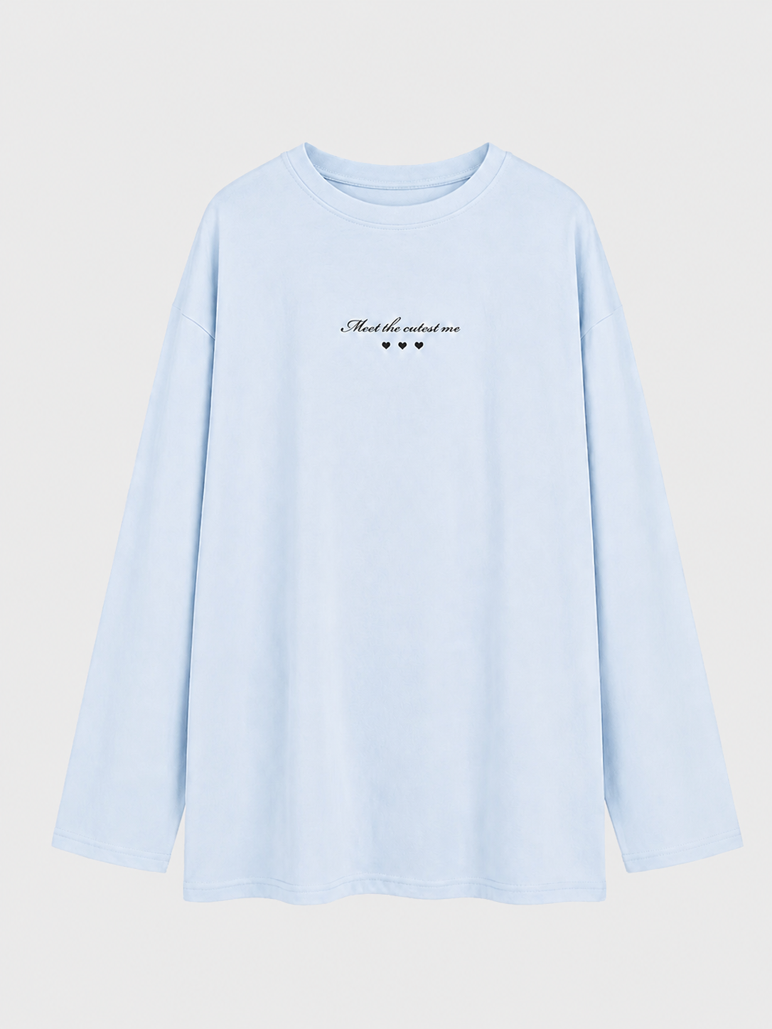 【SALE】【70％OFF】Cutest embroidery ron t(eme10102)