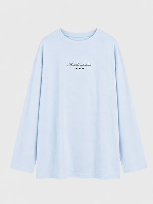 【SALE】【70％OFF】Cutest embroidery ron t(eme10102)