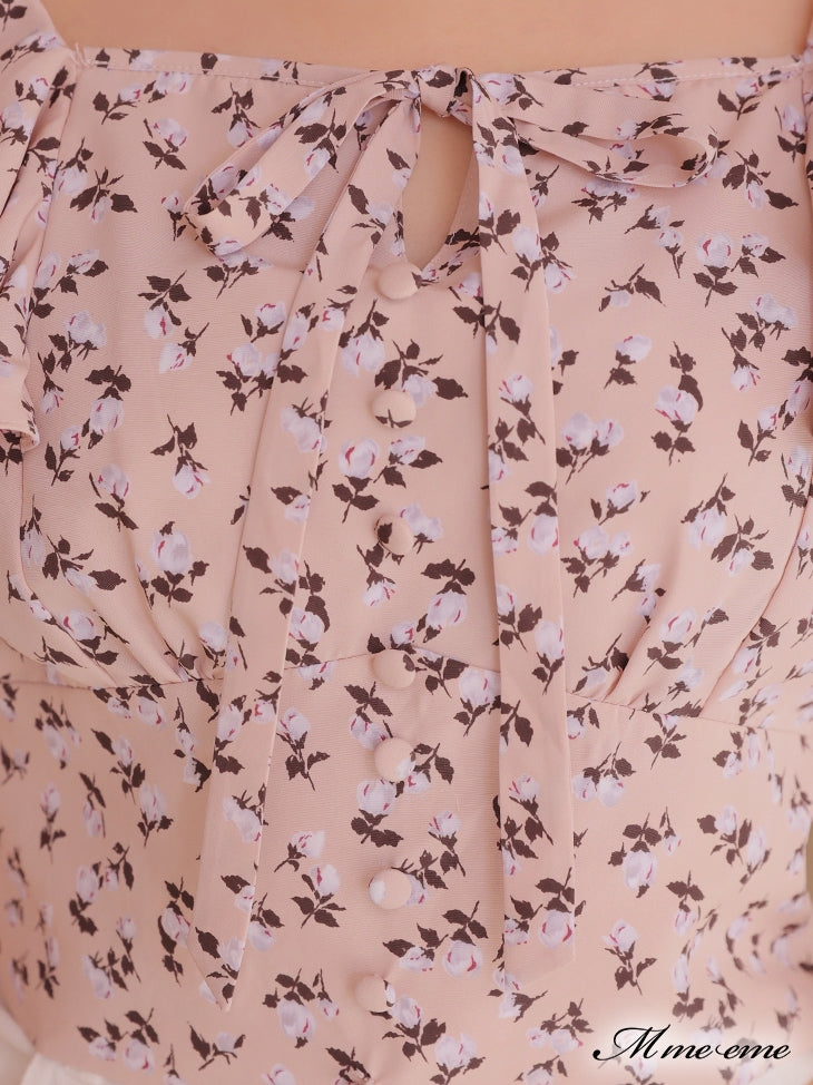 【SALE】Feminine flower print tops (eme10242)