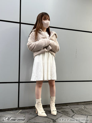 【SALE】Bijou fur coat (eme10286)