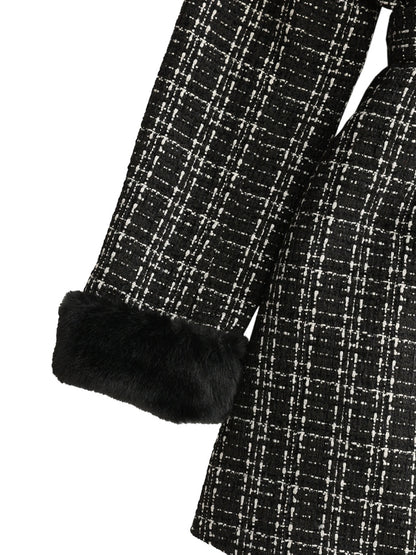 【SALE】Lame tweed fur coat (eme10508)