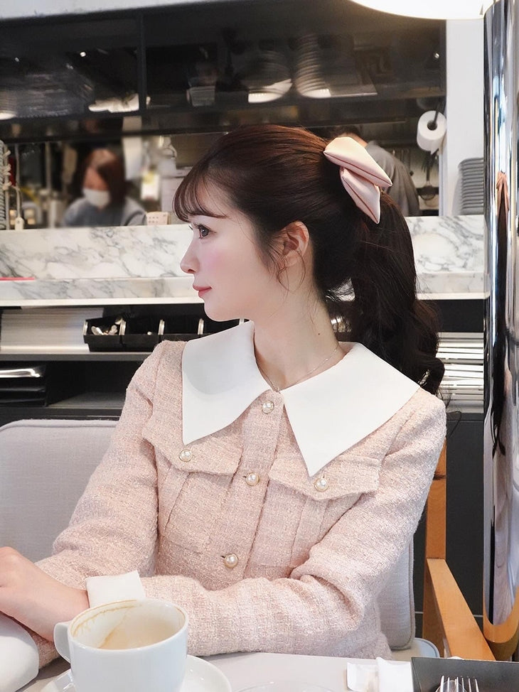 【SALE】Sweet spring tweed jacket (eme10337)