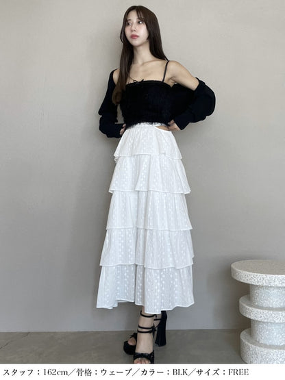 Feather like ensemble tops (eme10442)
