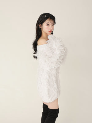 Fringe knit minionepiece(eme10534)