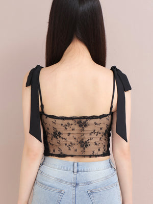 Cropped lace cami sole(eme10474)