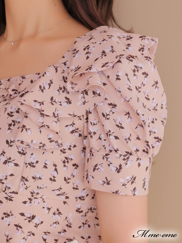 【SALE】Feminine flower print tops (eme10242)