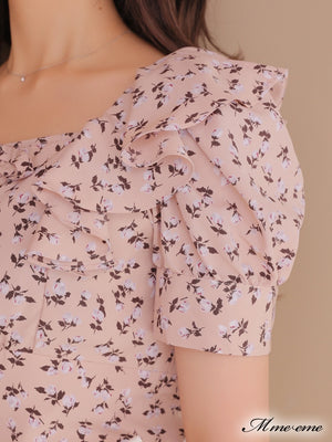 【SALE】Feminine flower print tops (eme10242)