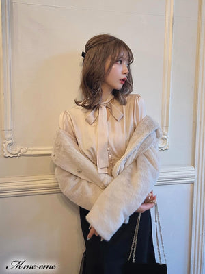【SALE】Bijou fur coat (eme10286)