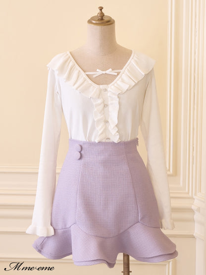 【SALE】Hem flare mini skirt (eme10307)