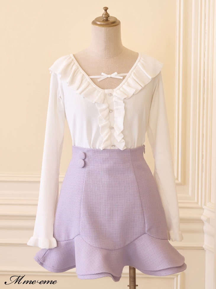 【SALE】Hem flare mini skirt (eme10307)