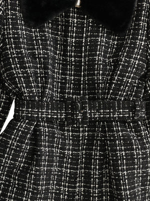 【SALE】Lame tweed fur coat (eme10508)