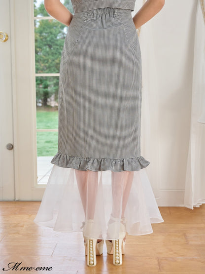 【SALE】Organza mermaid skirt (eme10410)