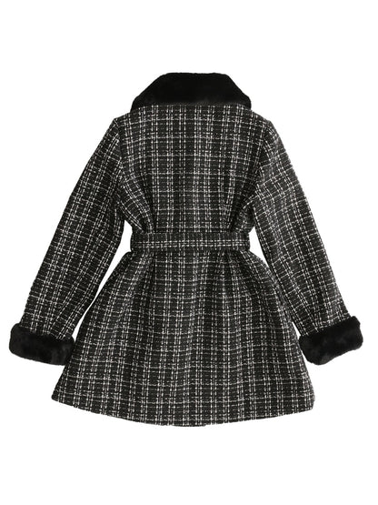 【SALE】Lame tweed fur coat (eme10508)