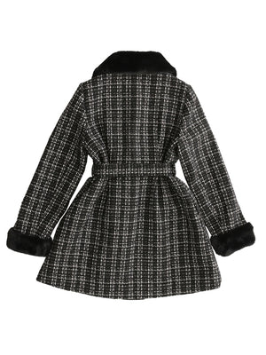 【SALE】Lame tweed fur coat (eme10508)