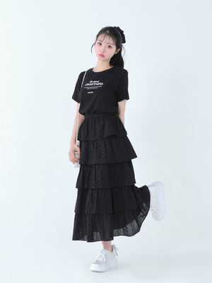 Ribbon beaded platform sneaker(eme10485)