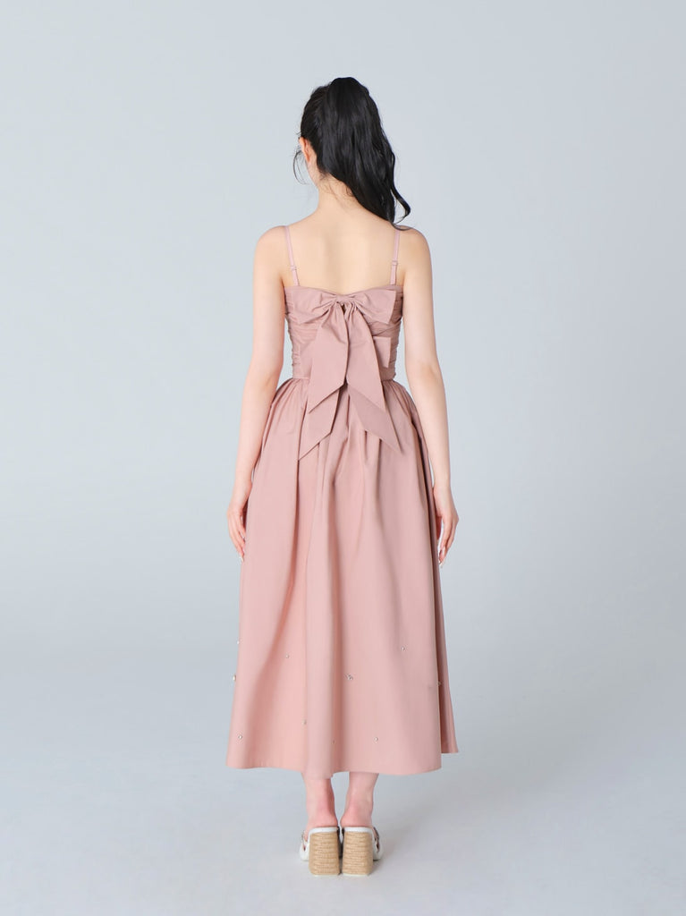 Back ribbon camisole tops(eme10470)