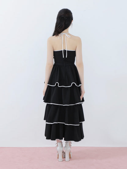 Sweat tiered long onepiece(eme10605)