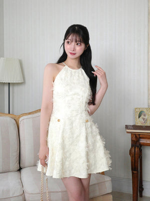 Flower tulle mini onepiece(eme10700)