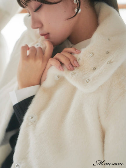 【SALE】Bijou fur coat (eme10286)