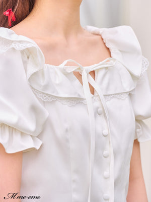 【SALE】Volume ruffle blouse (eme10304)