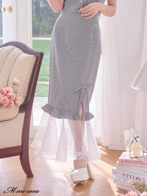 【SALE】Organza mermaid skirt (eme10410)