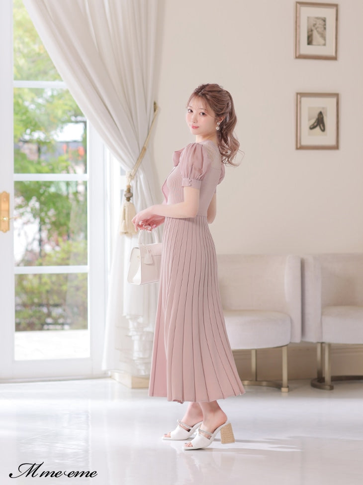 【SALE】Ribbon tweed mule (eme10312)