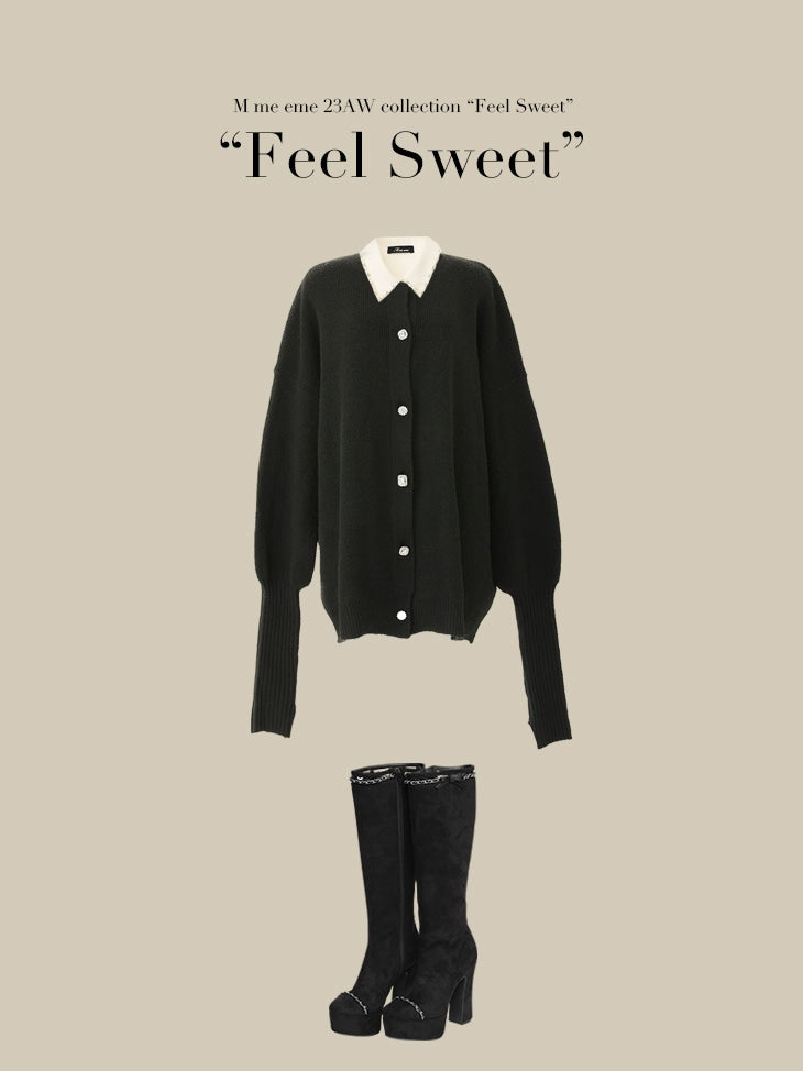 【SALE】Cut design chain long boots (eme10328)