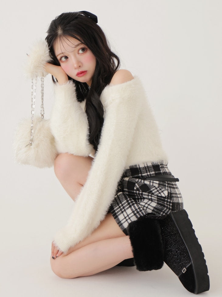 2way Velour Mouton Boots (eme10463)