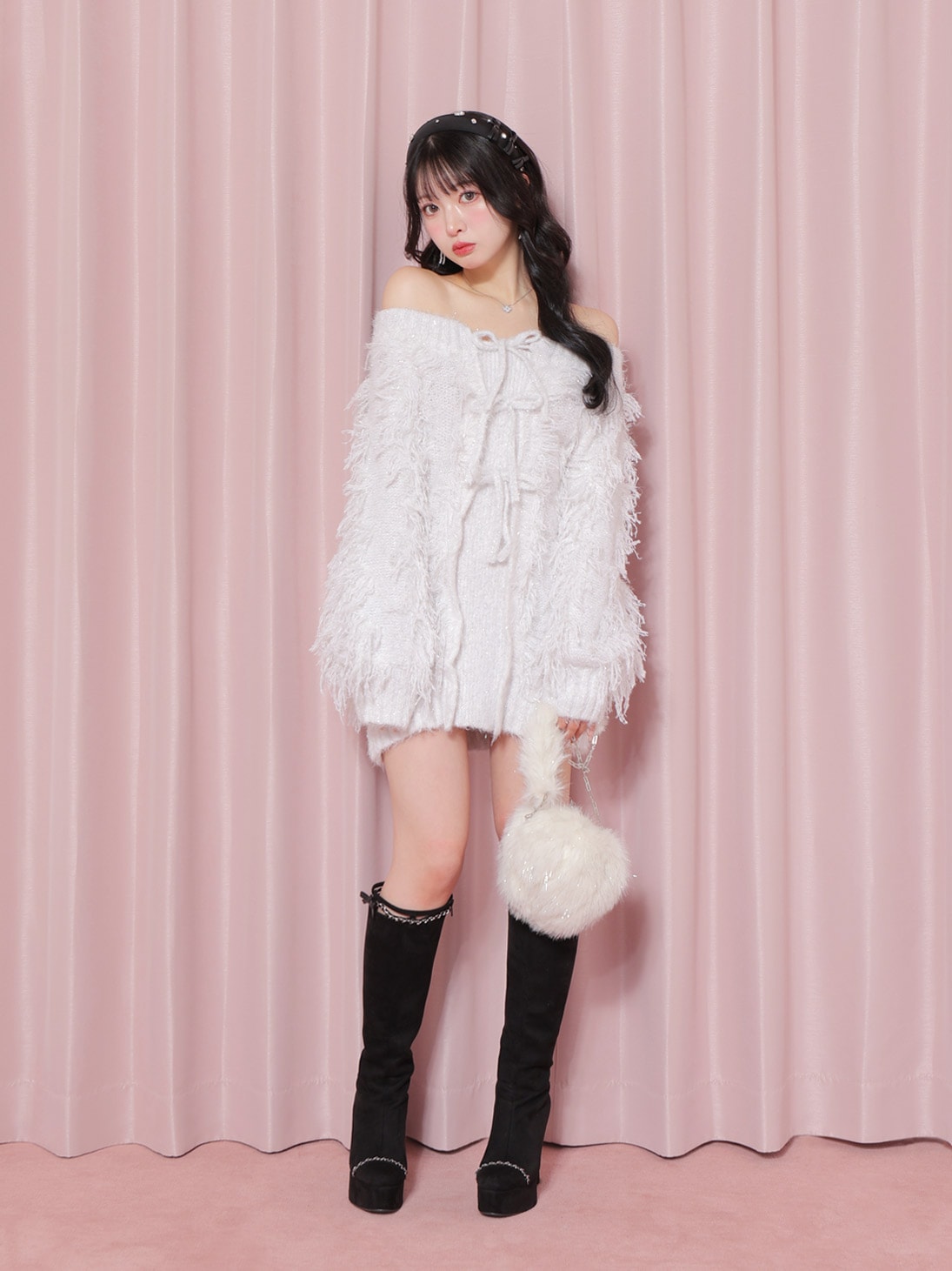 Fringe knit minionepiece(eme10534)