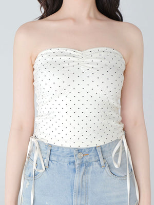 Back ribbon bear ensemble tops(eme10381)