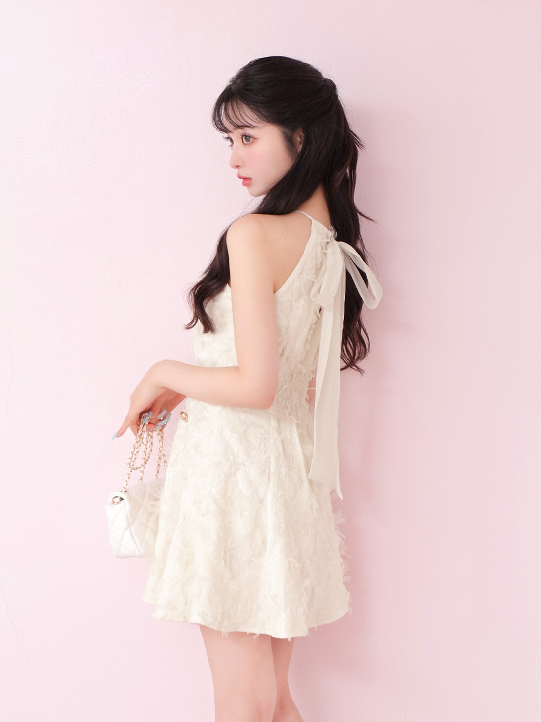 Flower tulle mini onepiece(eme10700)