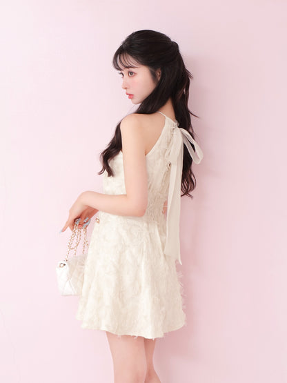 Flower tulle mini onepiece(eme10700)
