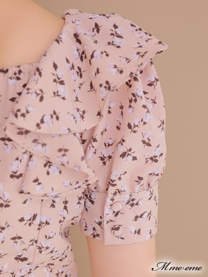 【SALE】Feminine flower print tops (eme10242)