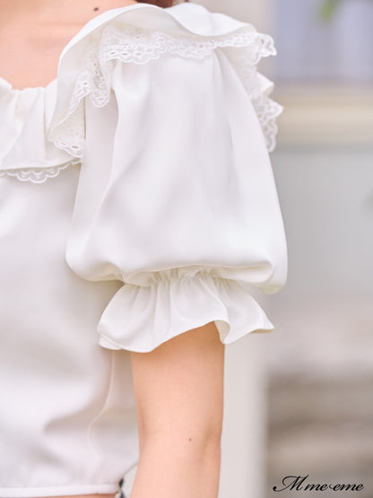 【SALE】Volume ruffle blouse (eme10304)
