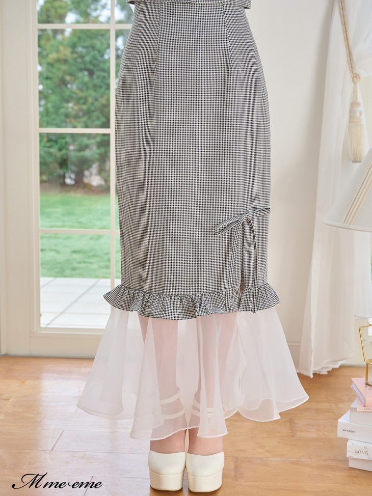 【SALE】Organza mermaid skirt (eme10410)