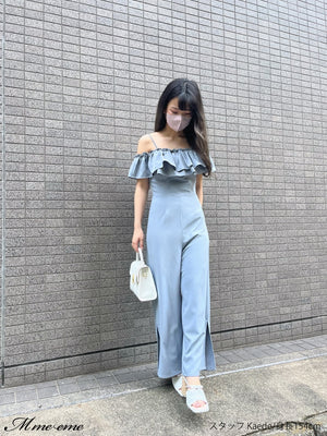 【SALE】Ruffle ribbon combineson (eme10407)