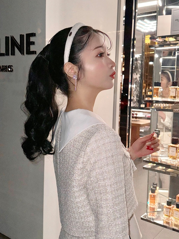 【SALE】Sweet spring tweed jacket (eme10337)