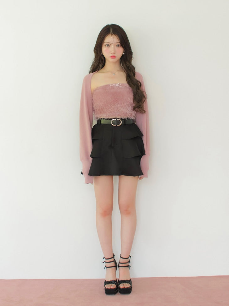 Feather like ensemble tops (eme10442)