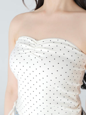 Back ribbon bear ensemble tops(eme10381)