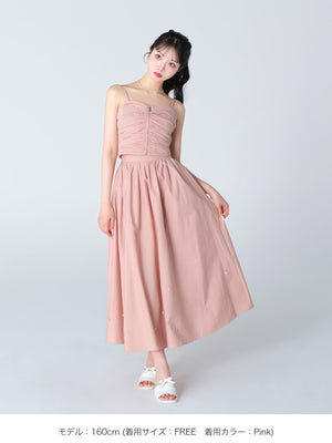 Back ribbon camisole tops(eme10470)