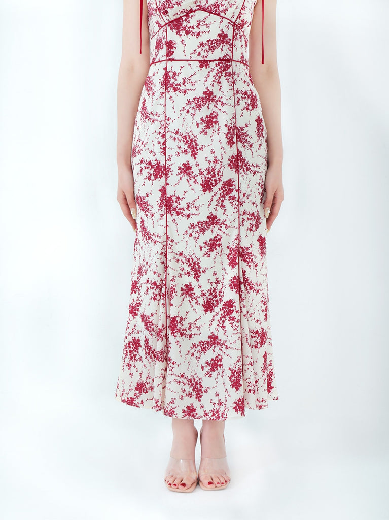 flower print cami onepiece(eme10542)