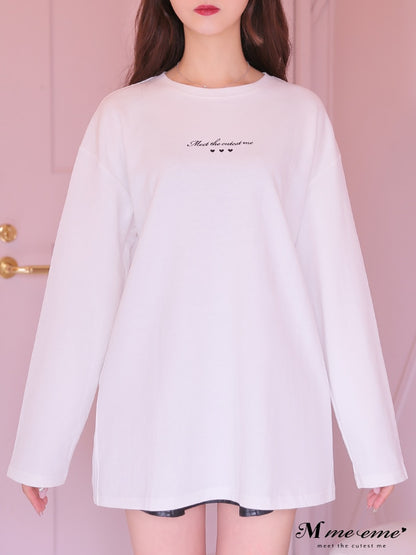 【SALE】Cutest embroidery ron t(eme10102)