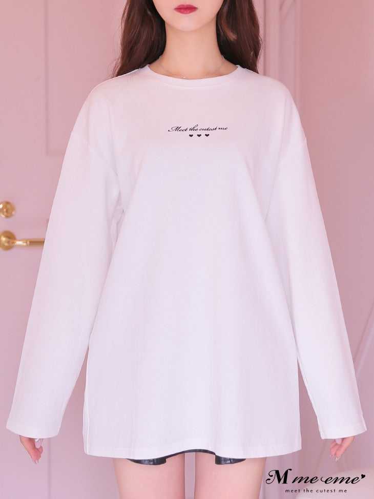 【SALE】Cutest embroidery ron t(eme10102)