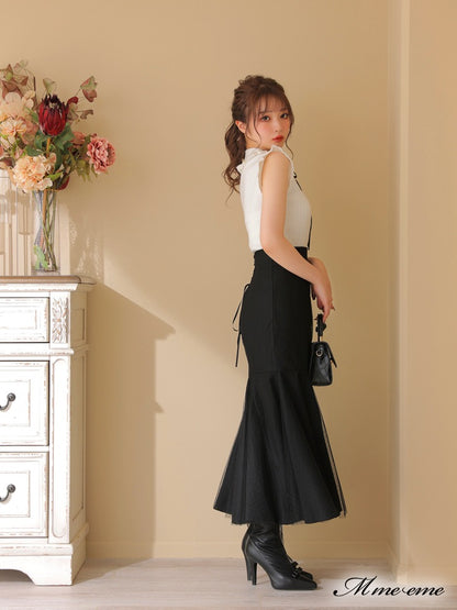 【SALE】Maid-like sleeveless knit (eme10232)