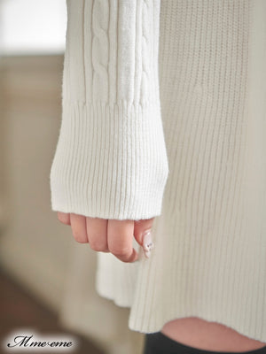 【SALE】Bijou pet flare knit dress (eme10254)