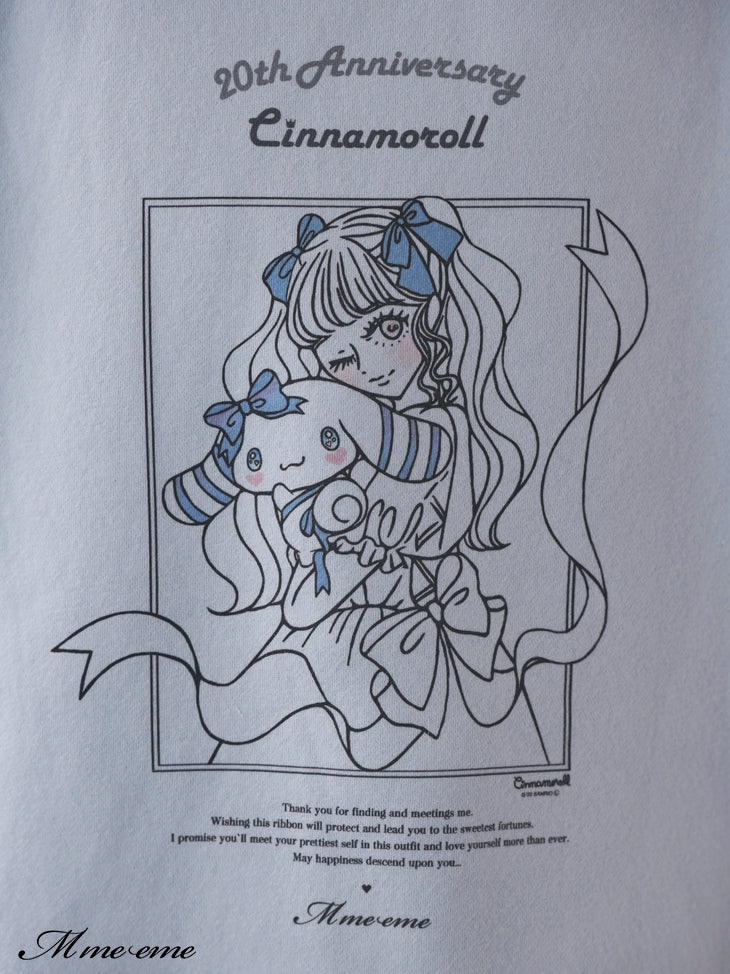 【sale】 Cinnamoroll&m me eme original illustration hoodie (eme10287)