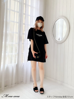 【SALE】Ribbon tweed mule (eme10312)